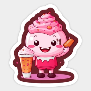 kawaii Ice cream  T-Shirt cute Candy food gilrl Sticker